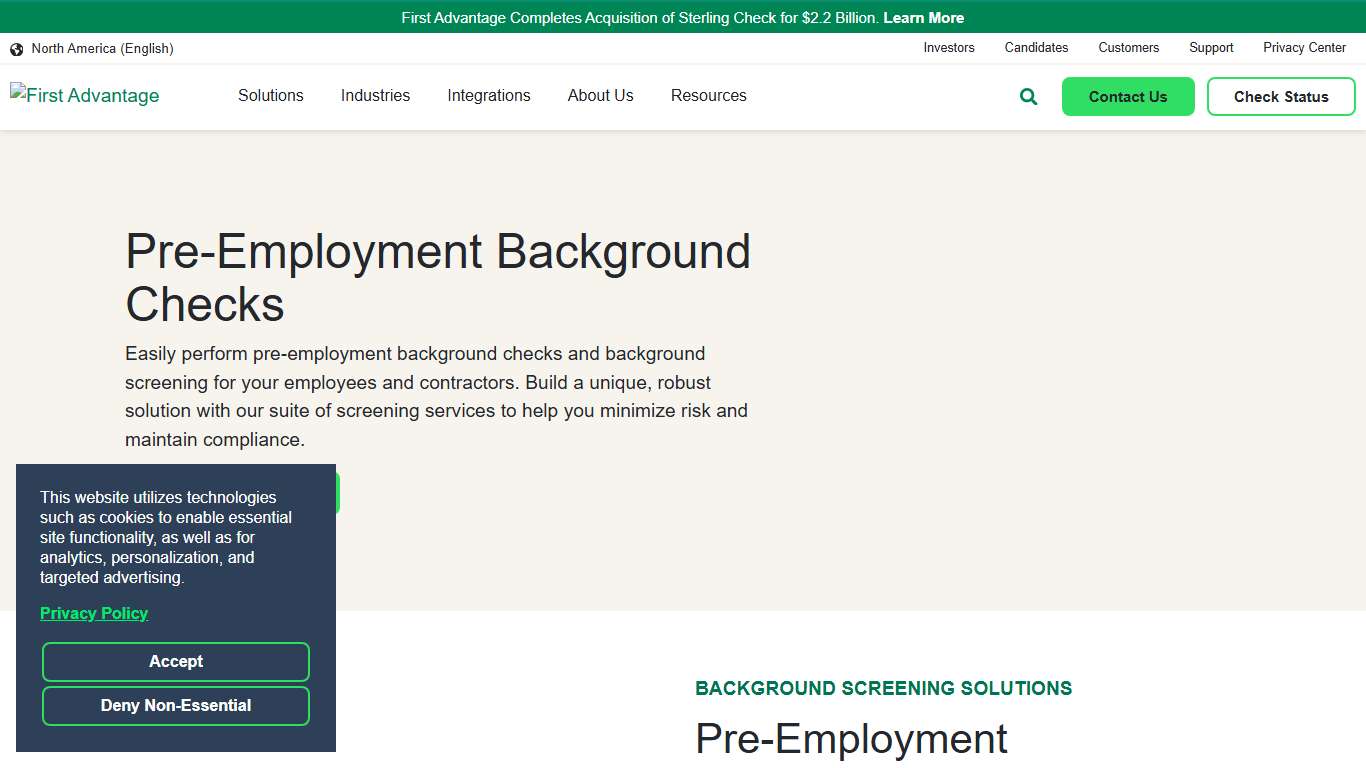 Employment Background Checks & Screenings First Advantage